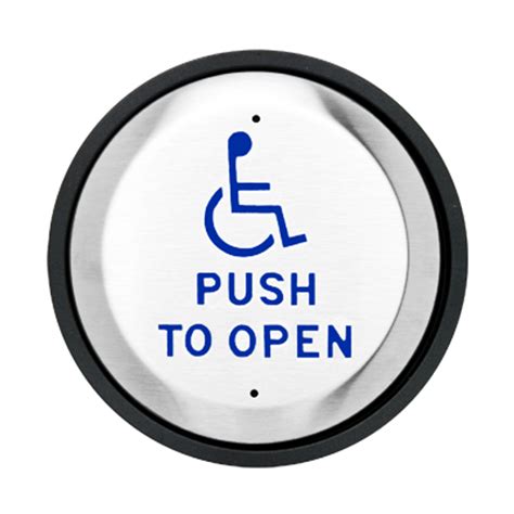 Round Handicap Push Plate Button 